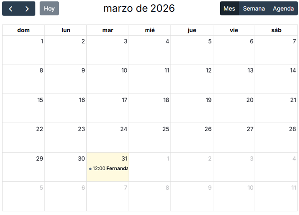 Agenda y organización