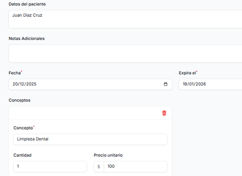 Cotizaciones y cobro